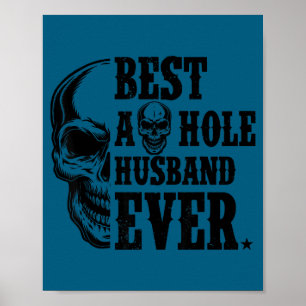 Best Husband Skull Poster