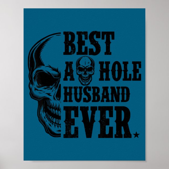 Best Husband Skull Poster (Front)