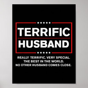 Best Husband Trump 2024 - Terrific Husband Funny Poster