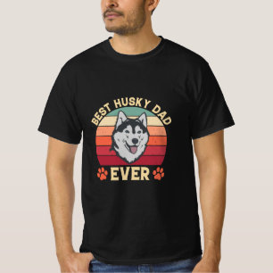 Best husky dad ever Ultimate Love Bond dog daddy T-Shirt