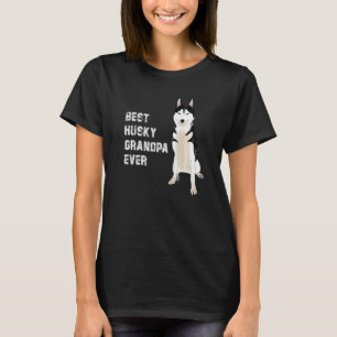 Best Husky Grandpa Ever Men's  Father's Day T-Shirt