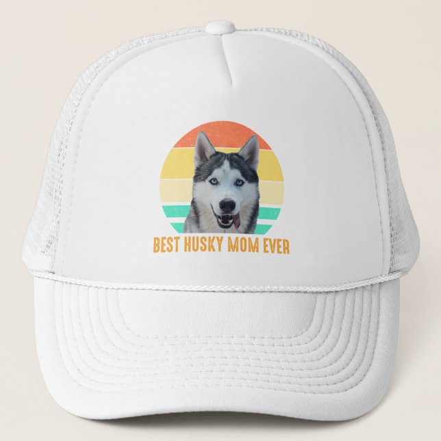 Best Husky Mum Ever Trucker Hat (Front)