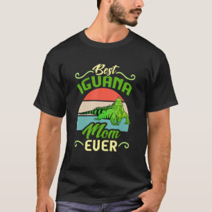 Best Iguana Mum Ever Lizard Reptile Retro Herpetol T-Shirt