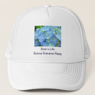 Best in Life Retired Grandma Happy custom hats