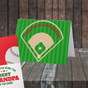Best in the Game Baseball Personalised Gift Card