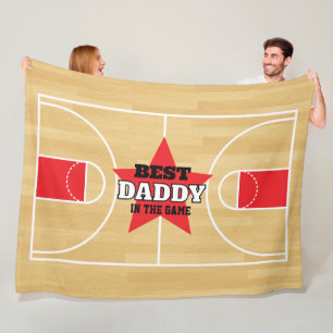 Best in the Game Basketball Personalised Gift Fleece Blanket