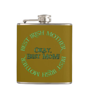 Best Irish Mother brown wrapped flask