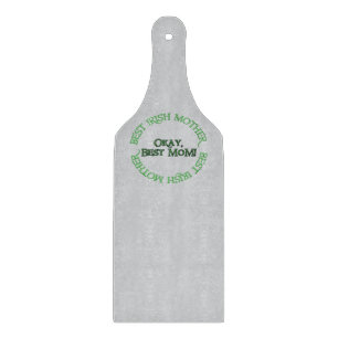 Best Irish Mother gray glass paddle cutting board