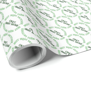 Best Irish Mother matte wrapping paper