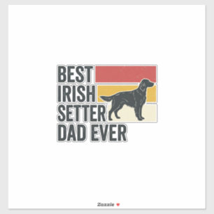 Best Irish Setter Dad Ever Vintage Dog Lover Desig