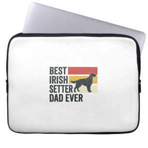 Best Irish Setter Dad Ever Vintage Dog Lover Desig Laptop Sleeve