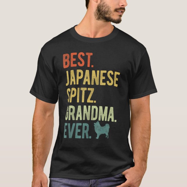 Best Japanese Spitz Grandma Ever Dog  Mother s Day T-Shirt (Front)