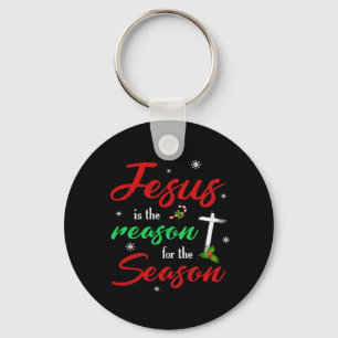 Best Jesus Is For Season Christmas Holiday Key Ring