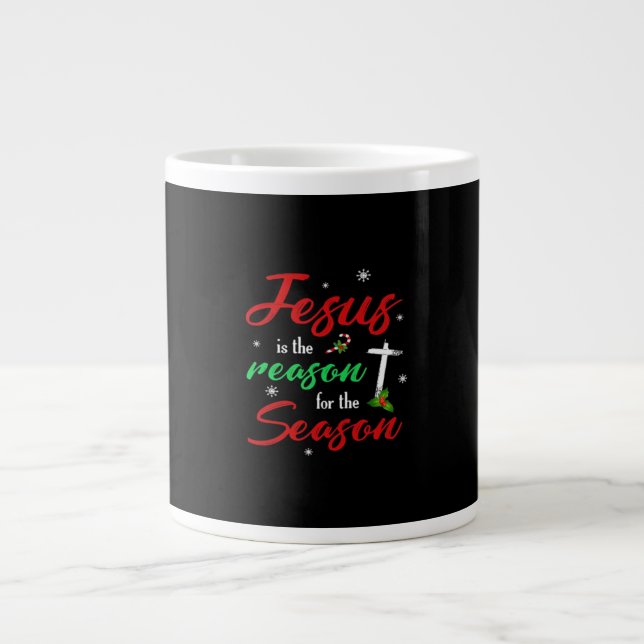 Best Jesus Is For Season Christmas Holiday Large Coffee Mug (Front)