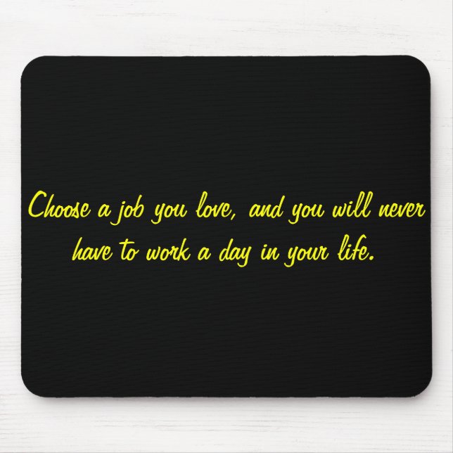 Best Job Mouse Mat (Front)