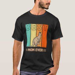 Best Kangaroo Mum Ever Retro Graphic Mama Mother s T-Shirt