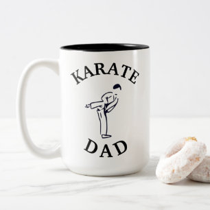 Best "KARATE DAD" Ever! Father's Day Two-Tone Coffee Mug