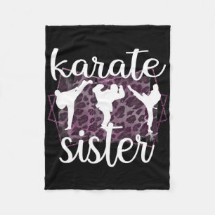 Best Karate Sister Proud Karate Sis Fleece Blanket