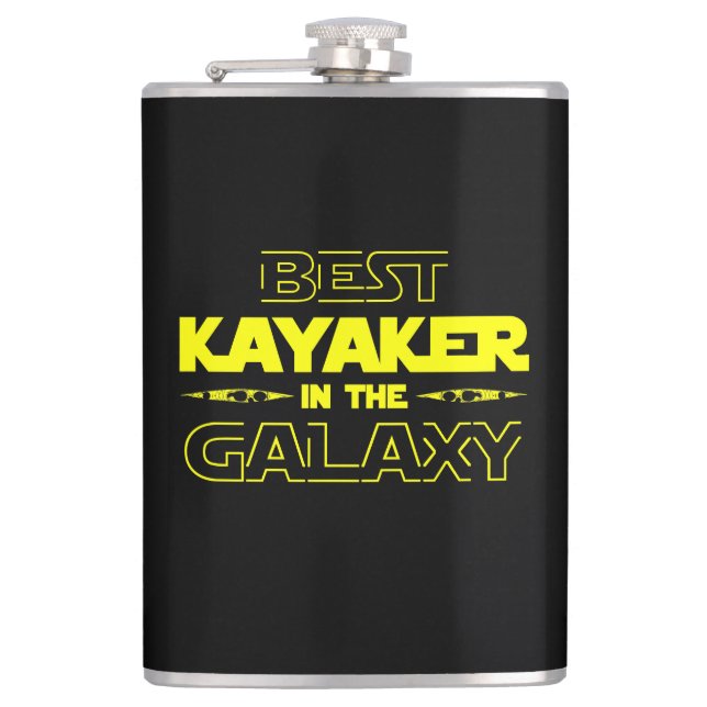 Best Kayaker In The Galaxy Hip Flask (Front)
