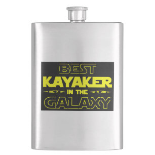 Best Kayaker In The Galaxy Hip Flask