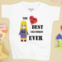 "BEST KID EVER" cute girl heart custom name shirt
