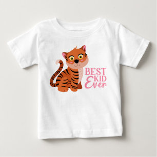 BEST KIDS EVER CUTE PINK TIGER BABY T-Shirt