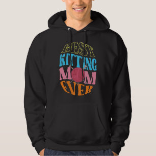Best Knitting Mom Ever Crochet Yarn Collector Moth Hoodie