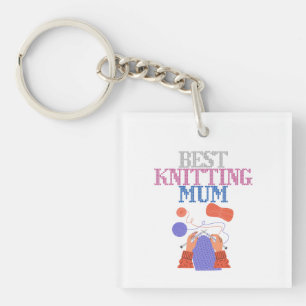 Best knitting mum 01 key ring