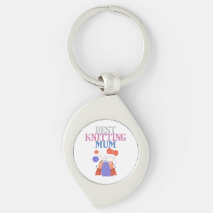 Best knitting mum 01 key ring