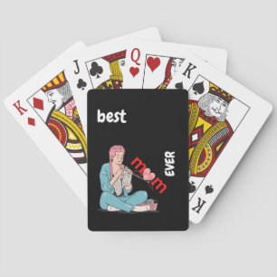 best knitting mum ever  38 playing cards