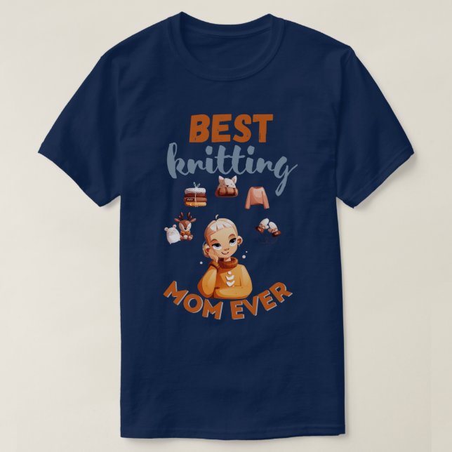 Best Knitting Mum Ever 503  T-Shirt (Design Front)