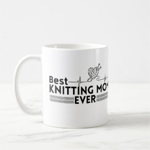 Best knitting mum ever coffee mug