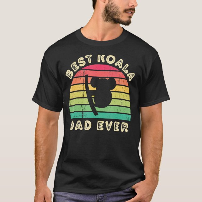 Best Koala Dad Ever for men fathers day T-Shirt (Front)