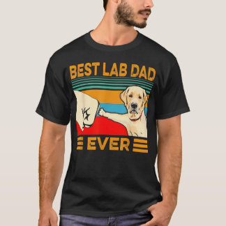 Best Lab Dad Ever Retro T-Shirt
