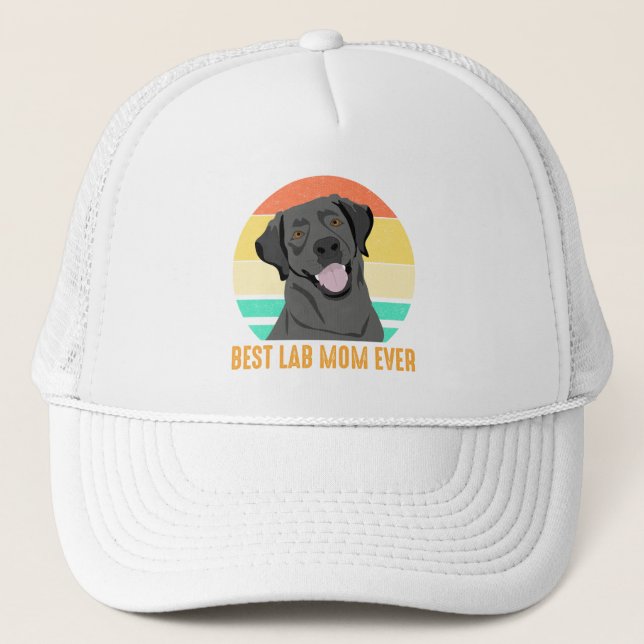 Best Lab Mum Ever Trucker Hat (Front)
