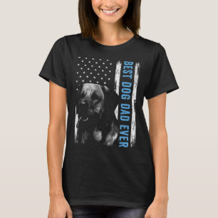 Best Labrador Dad Ever Lab American Flag Dog Dad T-Shirt