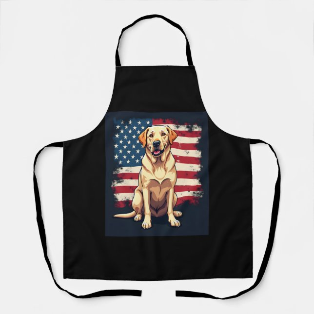 Best Labrador For Men Women Yellow Lab Dog Retriev Apron (Front)