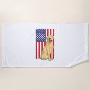 Best Labrador For Men Women Yellow Lab Dog Retriev Beach Towel