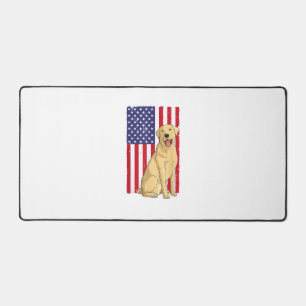 Best Labrador For Men Women Yellow Lab Dog Retriev Desk Mat
