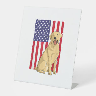 Best Labrador For Men Women Yellow Lab Dog Retriev Pedestal Sign