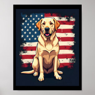 Best Labrador For Men Women Yellow Lab Dog Retriev Poster
