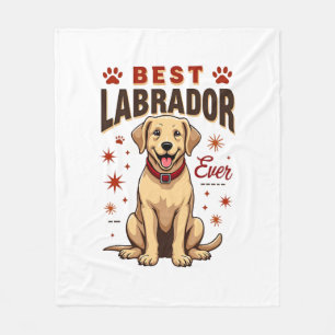 Best Labrador Parent Ever Vintage Labrador Retriev Fleece Blanket