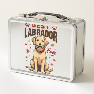 Best Labrador Parent Ever Vintage Labrador Retriev Metal Lunch Box