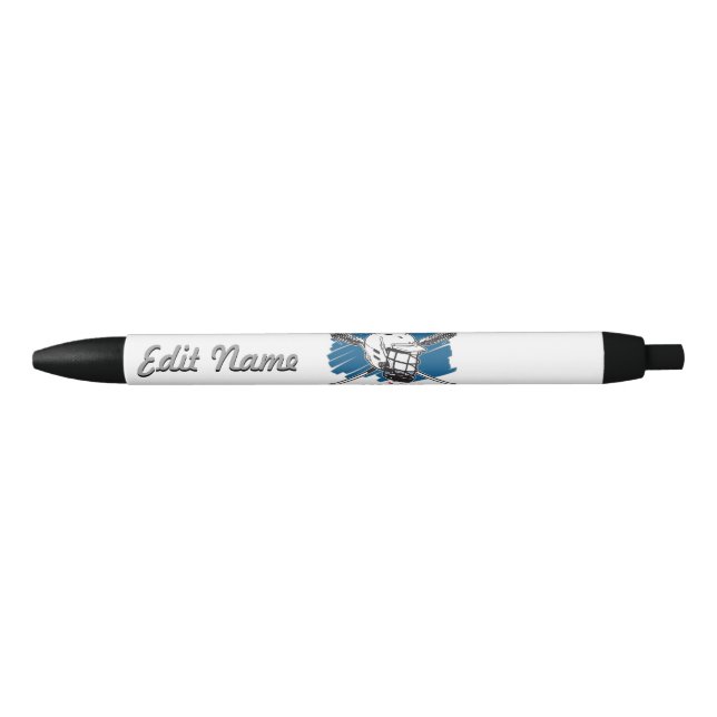 Best Lacrosse Black Ink Pen (Front)