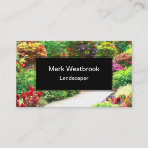 Best Landscaping Gardening Business Card