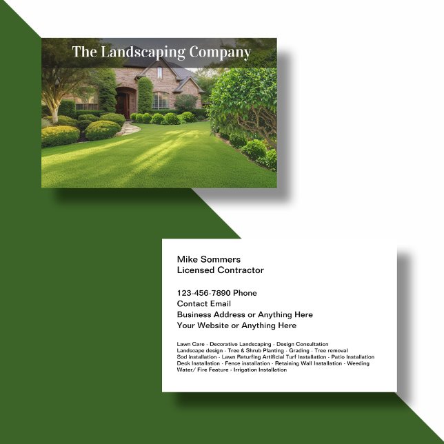 Best Landscaping Theme Business Cards (Creator Uploaded)