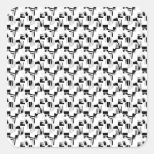 Best language Design Twenty Six Square Sticker