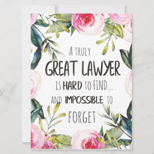 Best lawyer Gift Great Giftidea for Lawyers Quote Card