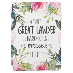 Best lawyer Gift Great Giftidea for Lawyers Quote iPad Air Cover