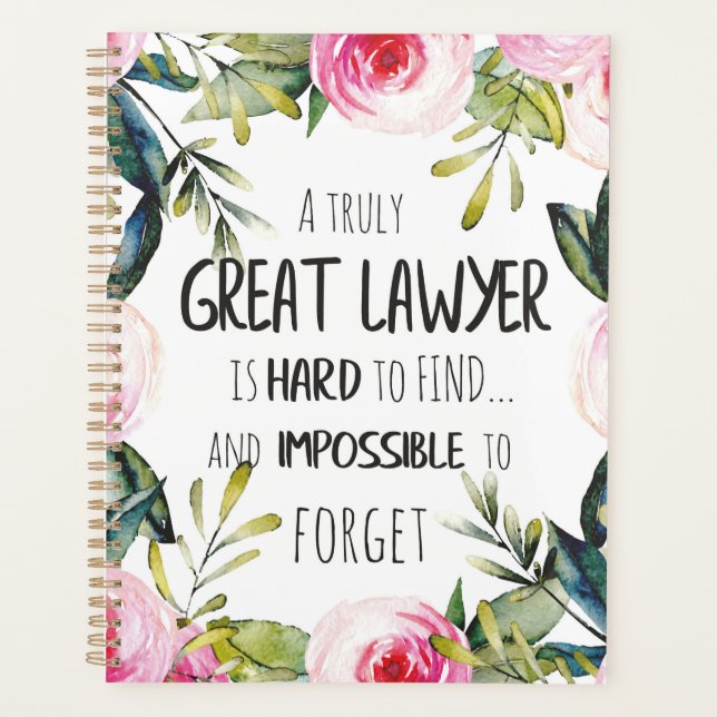 Best lawyer Gift Great Giftidea for Lawyers Quote Planner (Front)